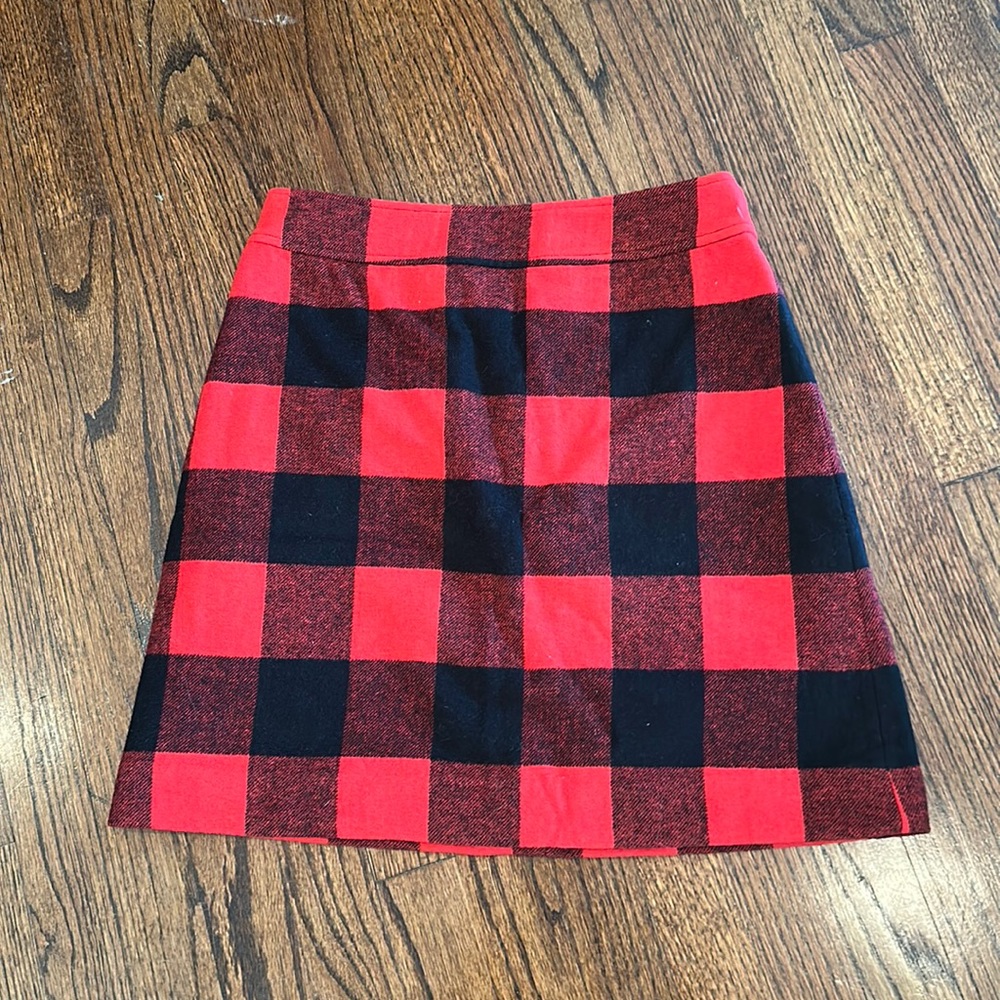 JCrew Wool Plaid Skirt
